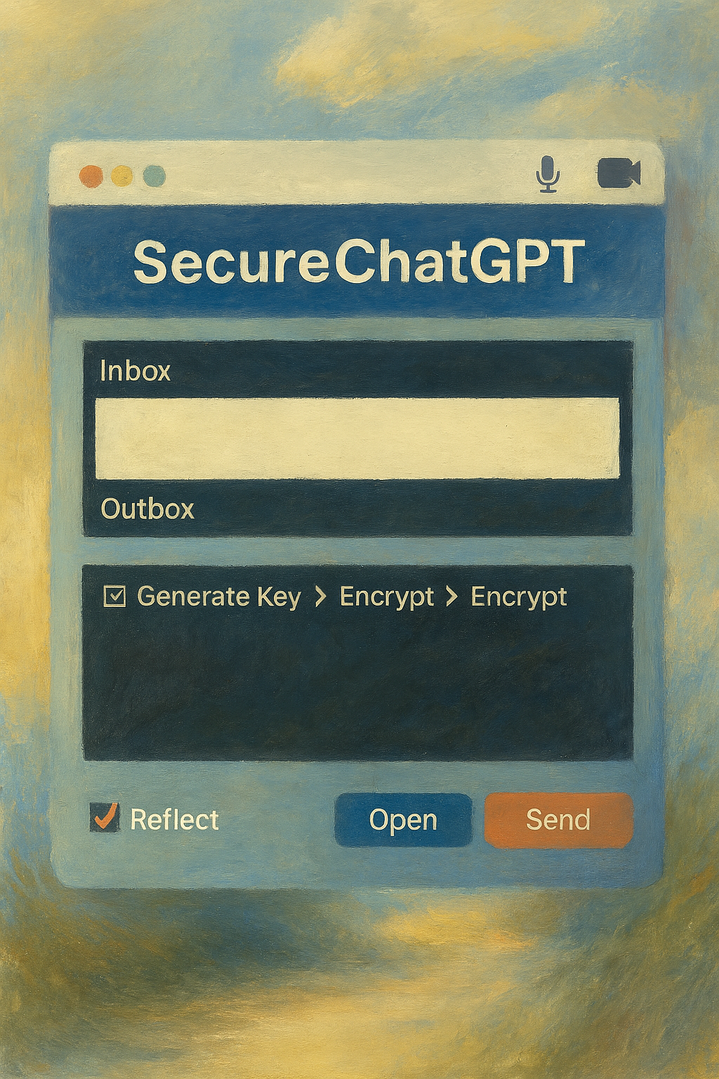 SecureChatGPT Application Interface